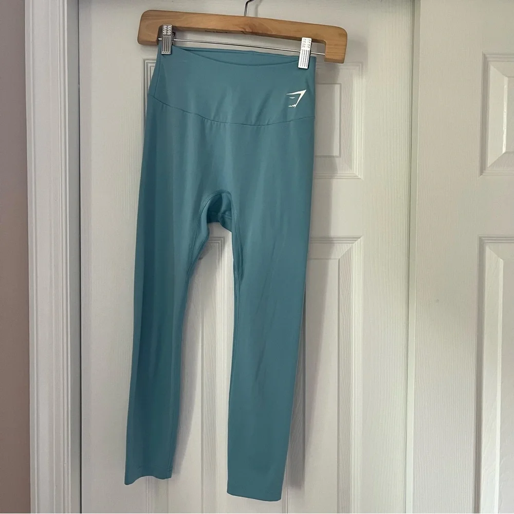 Gymshark 7/8 Training Leggings in Blue Small - Picture 3 of 6